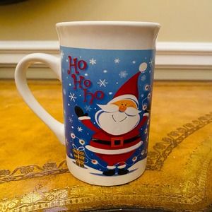 Royal Norfolk Christmas Santa Holiday Ho Ho Ho Ceramic 12 Oz Mug Cup